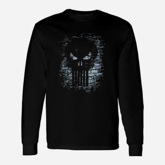 Bioworld Punisher Brick Skull Unisex Long Sleeve | Crazezy