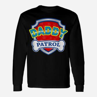 Birthday Boy Daddy Patrol Dogs Lover Kid Unisex Long Sleeve | Crazezy DE