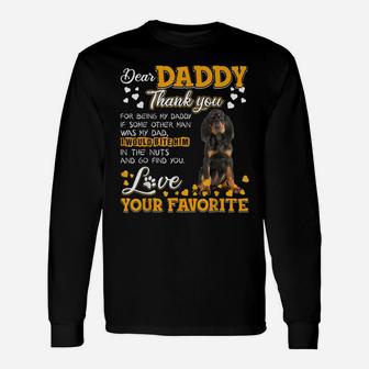 Black And Tan Coonhound Dear Daddy Thank You For Being Unisex Long Sleeve | Crazezy CA
