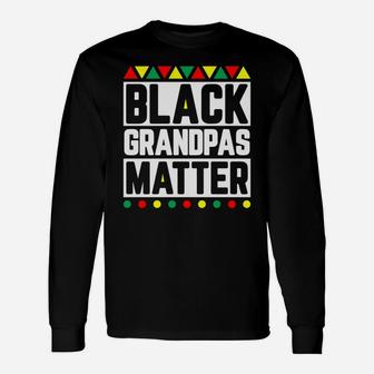Black Grandpas Matter History Month Long Sleeve T-Shirt - Thegiftio UK