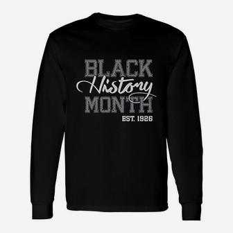 Black History Month Est 1926 Freedom Unisex Long Sleeve | Crazezy CA