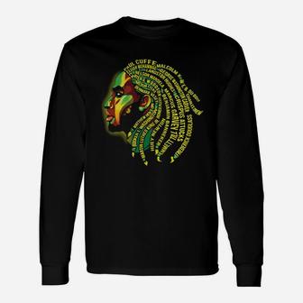 Black Man History Shirt Long Sleeve T-Shirt - Thegiftio UK