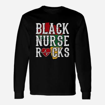 Black Nurse Rocks Black African American Lives Matter Unisex Long Sleeve | Crazezy