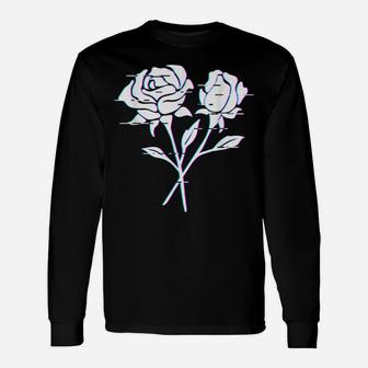 Black Roses Aesthetic Black Flower Unisex Long Sleeve | Crazezy