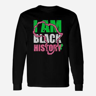 I Am Black History Aka Black History Month 2022 V2 Long Sleeve T-Shirt - Thegiftio UK