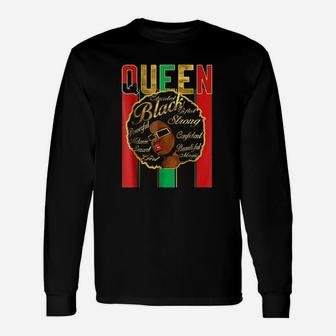 Black Woman Afro Word Art Natural Hair Unisex Long Sleeve | Crazezy CA