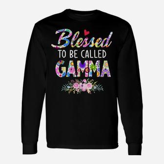 Blessed To Be Called Gamma Flower Style Unisex Long Sleeve | Crazezy AU