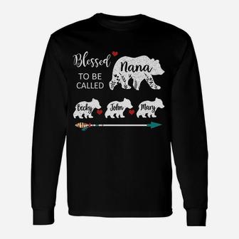 Blessed To Be Called Nana Bear Unisex Long Sleeve | Crazezy CA