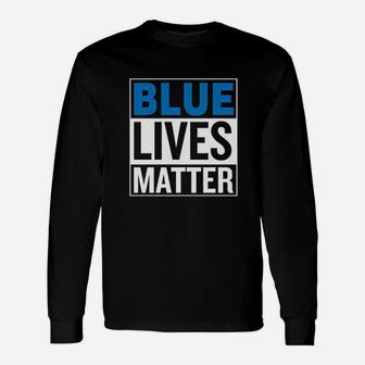 Blue Lives Matter Unisex Long Sleeve | Crazezy UK