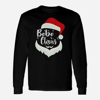 Bobo Claus Santa Claus Funny Xmas Gift For Dad Grandpa Sweatshirt Unisex Long Sleeve | Crazezy DE