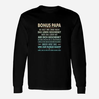 Bonus Papa Dankbarkeits-Langarmshirts, Herzliche Botschaft Tee - Seseable