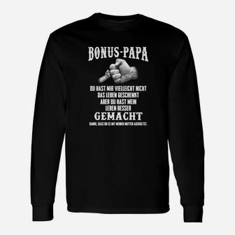 Bonus-Papa Langarmshirts, Liebevolle Botschaft für Stiefväter - Seseable