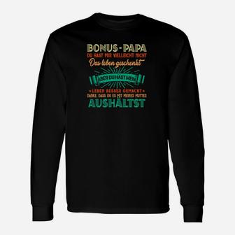 Bonus Papa Langarmshirts mit Liebevollen Sprüchen, Geschenkidee - Seseable