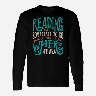 Book Lover Librarian Bookworm Reading Club Reading Unisex Long Sleeve | Crazezy DE