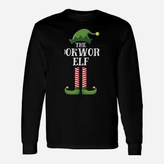 Bookworm Elf Matching Family Group Christmas Party Pajama Unisex Long Sleeve | Crazezy CA