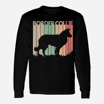 Border Collie Valentines Day Long Sleeve T-Shirt - Monsterry