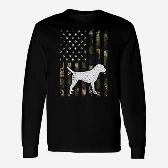 Border Terrier Dog Dad Mom Camouflage Usa Flag Unisex Long Sleeve | Crazezy