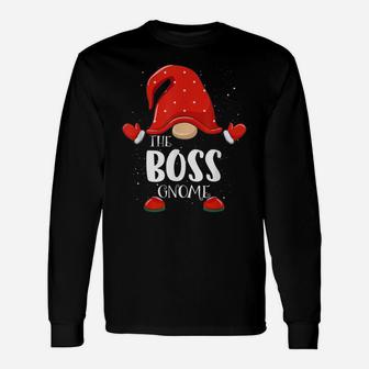 Boss Gnome Matching Family Group Christmas Pajama Unisex Long Sleeve | Crazezy UK