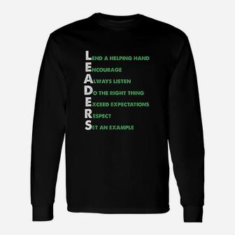 Boss Team Lead Manager Leadership Group Leaders Meaning Unisex Long Sleeve | Crazezy UK