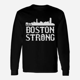 Boston Strong 617 Skyline State Unisex Long Sleeve | Crazezy CA