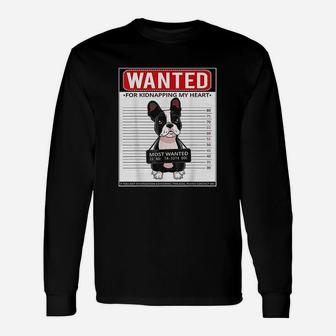 Boston Terrier Dad Mom Long Sleeve T-Shirt - Thegiftio UK