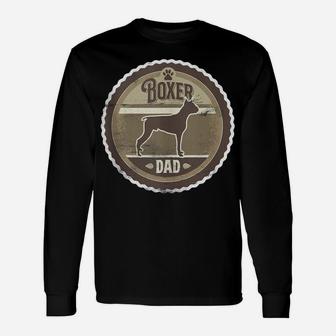 Boxer Dad - Boxer Dog Silhouette Unisex Long Sleeve | Crazezy AU