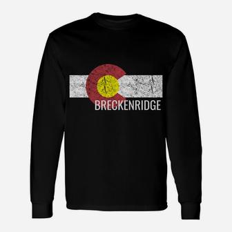 Breckenridge Colorado Hoodie Vintage Ski Christmas Gifts Unisex Long Sleeve | Crazezy