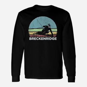 Breckenridge Ski Illustration Retro Vintage Breckenridge Unisex Long Sleeve | Crazezy