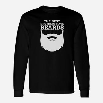 Brother Beard Saying For Best Brother Long Sleeve T-Shirt - Thegiftio UK