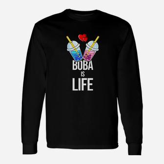 Bubble Tea Funny Boba Is Life Tapioca Pearls Gift Unisex Long Sleeve | Crazezy