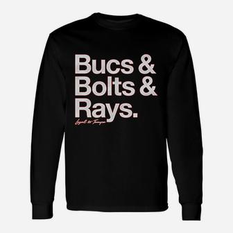 Bucs And Bolts And Rays Long Sleeve T-Shirt - Thegiftio UK