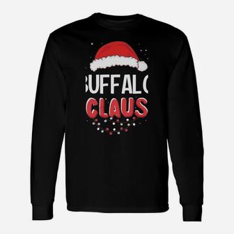 Buffalo Santa Claus Christmas Matching Costume Unisex Long Sleeve | Crazezy