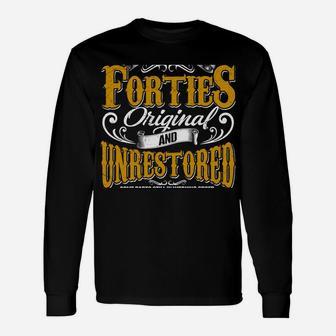 Built In The 40S Forties Vintage Classic Funny 80Th Birthday Sweatshirt Unisex Long Sleeve | Crazezy AU