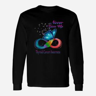 Butterfly Never Give Up Unisex Long Sleeve | Crazezy