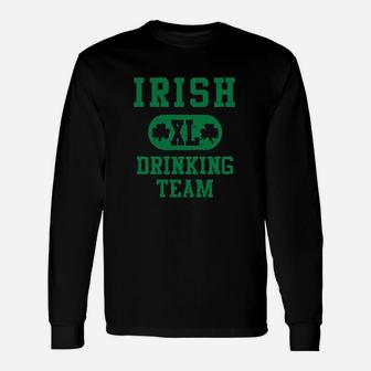 Buy Cool Ladies St Patricks Day Irish Drinking Team Triblend Long Sleeve T-Shirt - Thegiftio UK