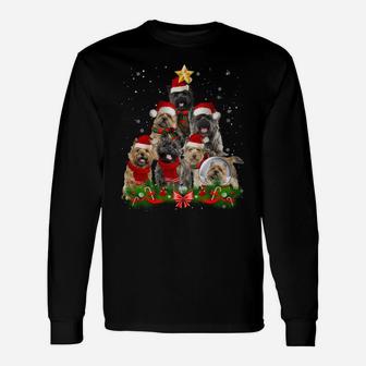Cairn Terrier Dog Christmas Dog Light Tree Xmas Santa Unisex Long Sleeve | Crazezy