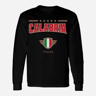 Calabria Italy T Shirt - Calabrian Italian Jersey Unisex Long Sleeve | Crazezy