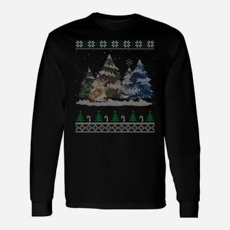 Camouflage Christmas Trees Camo Xmas Gift Sweatshirt Unisex Long Sleeve | Crazezy