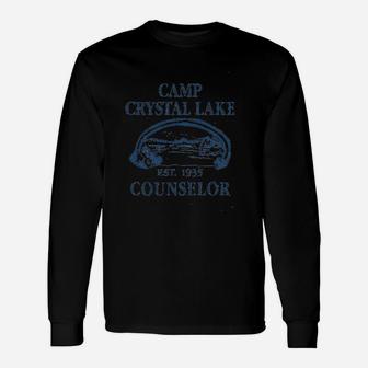 Camp Crystal Lake Funny Graphic Camping Vintage Unisex Long Sleeve | Crazezy CA