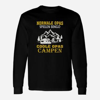 Camping Coole Opas Campen Ha Langarmshirts - Seseable