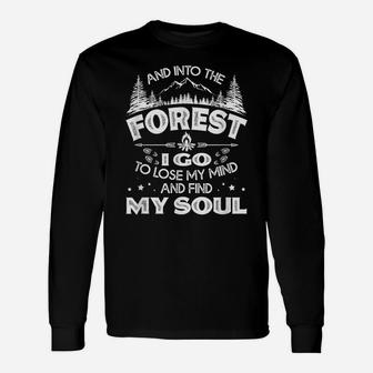 Camping Gifts With Sayings Men Women Lose Mind Find Soul Unisex Long Sleeve | Crazezy CA