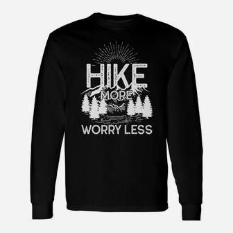 Camping Hike More Vintage Sunset Mountain Climbing Unisex Long Sleeve | Crazezy CA