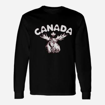 Canada Moose Maple Leafs Eh Long Sleeve T-Shirt - Thegiftio