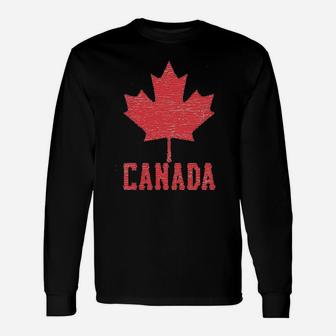 Canadian Flag Canada Maple Leaf Unisex Long Sleeve | Crazezy