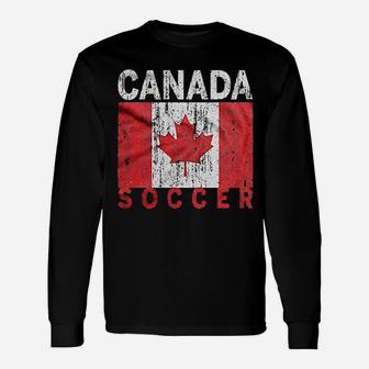 Canadian Soccer Canada Flag Unisex Long Sleeve | Crazezy UK
