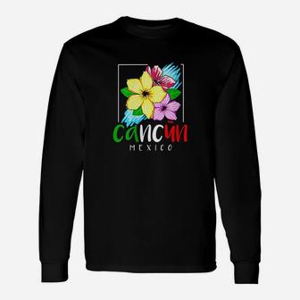 Cancun Mexico Souvenir Spring Break Summer Vacation Long Sleeve T-Shirt - Thegiftio