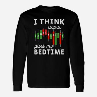 Candle Sticks Market Trading Long Sleeve T-Shirt - Thegiftio UK
