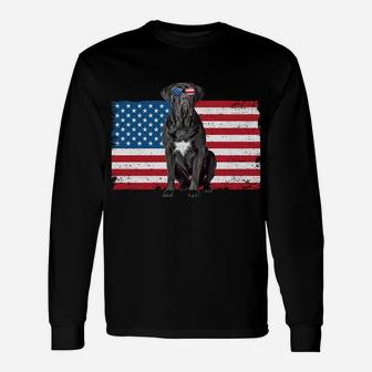 Cane Corso Dad Usa American Flag Cane Corso Dog Lover Owner Unisex Long Sleeve | Crazezy DE