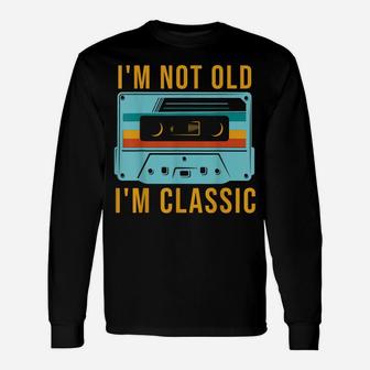 Cassette I’M Not Old I’M A Classic Graphic Plus Size Unisex Long Sleeve | Crazezy UK