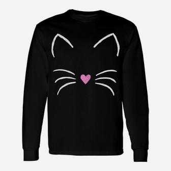 Cat Tshirt Women Funny Retro Clothes Paw Face Unisex Long Sleeve | Crazezy CA